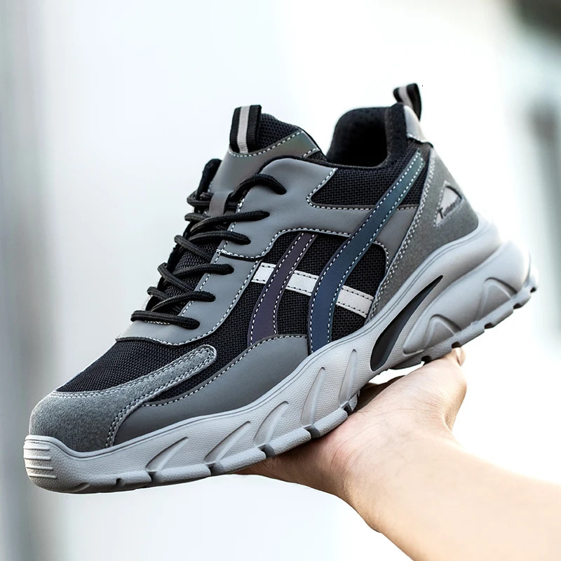 Safety Shoes Men Steel Toe Mens Work Puncture Proof Sneakers Male Protective Footwear Boots Boots 250717
