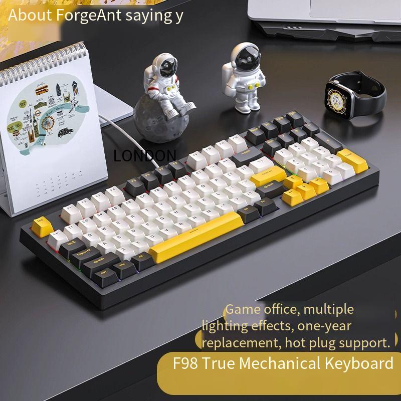 Designer Famous Brand Ruiyi F Mechanical Keyboard High Aesthetic Gaming Wired Office Laptop Blue Brown Red Switch