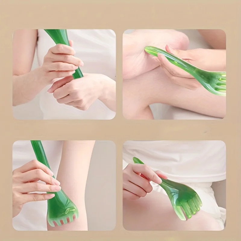 4pcs Five Claw Massage Comb Head Massager Massage Brush Five Tooth Massage Comb Acupoint Meridian Comb 250716