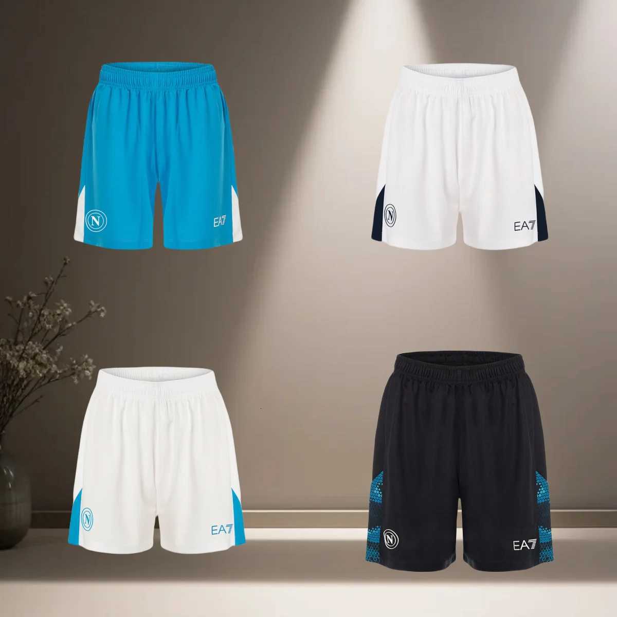 2025 Motorcycle Football Shorts Naples Event Print Style Football Training Event Shorts W250718