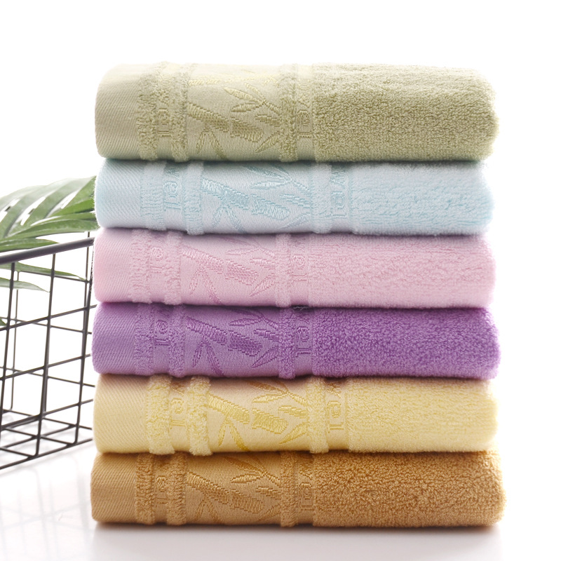 7 pieces High-quality bamboo fiber towel beauty salons face washes cleansing towels water-absorbing adult bath towels customized wholesale