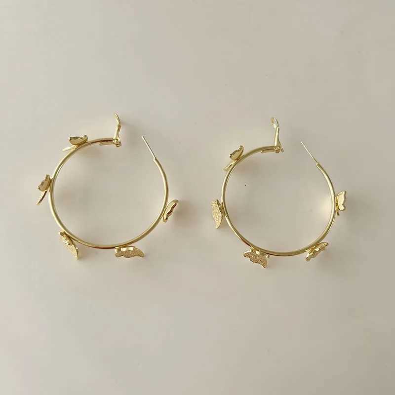 Exaggerated Big Round Hoop Earrings for Women Simple Gold Color Geometric Circle Huggie Loop Jewelry Brincos Gift X250718