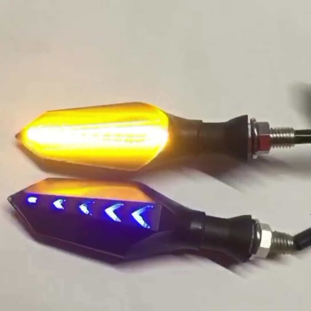 E-bike accessories Blue running water effect yellow light Wide voltage 60V universal turn signal for ES19/TI30/ES18P/T30/ES18Lite/L8S Pro Modification