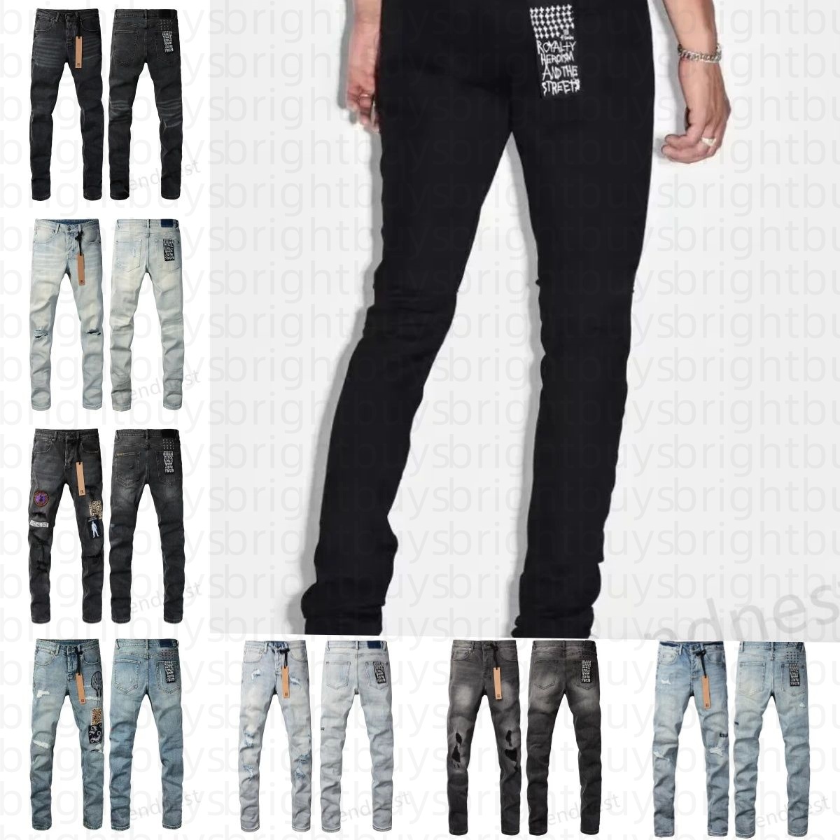 designer jeans men jeans for mens pants baggy jeans black jeans Skinny mens trousers Ripped Biker Jeans Biker Slim Straight Skinny