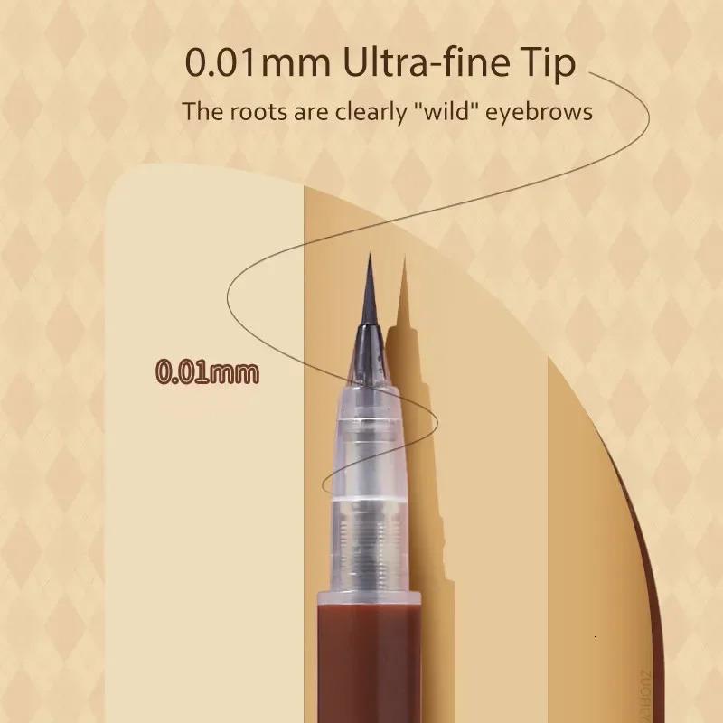 1PC Liquid Eyebrow Pencil Waterproof Long Lasting Smooth Eyeliner Lying Silkworm 0.01mm Ultra Fine Eyebrow Tattoo Pen Makeup 250712