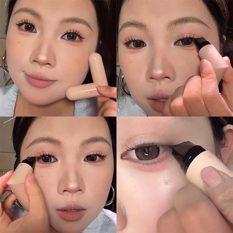 Lazy Integrated Eyeliner Stamp Symmetric Precise Outline Seal Lasting Waterproof Liquid Eye Liner Pen Extended Eye Tail Makeup 250717