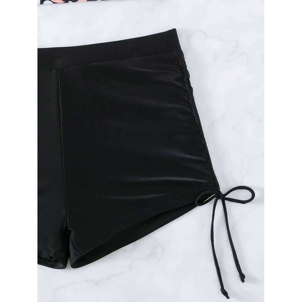 Vigoashely 2025 Tube Top Print Push Up Bikini Set High Waist Halter Swimsuit For Women Backless Swimwear 2 Piece Bathing Suit