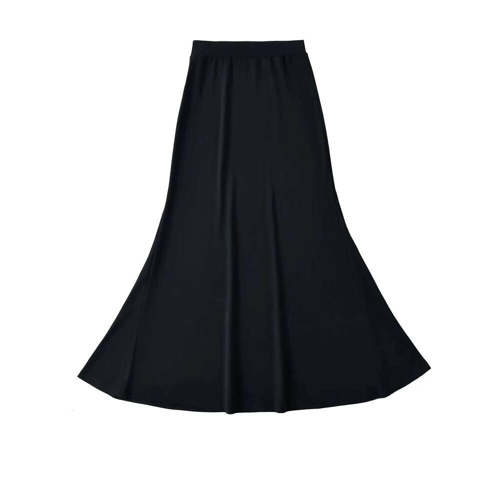 American Style Simple Slim Fit Bodycon High Waist Elastic Midi Autumn Winter High-End Slimming Mermaid Long Skirt For Women B5 g5