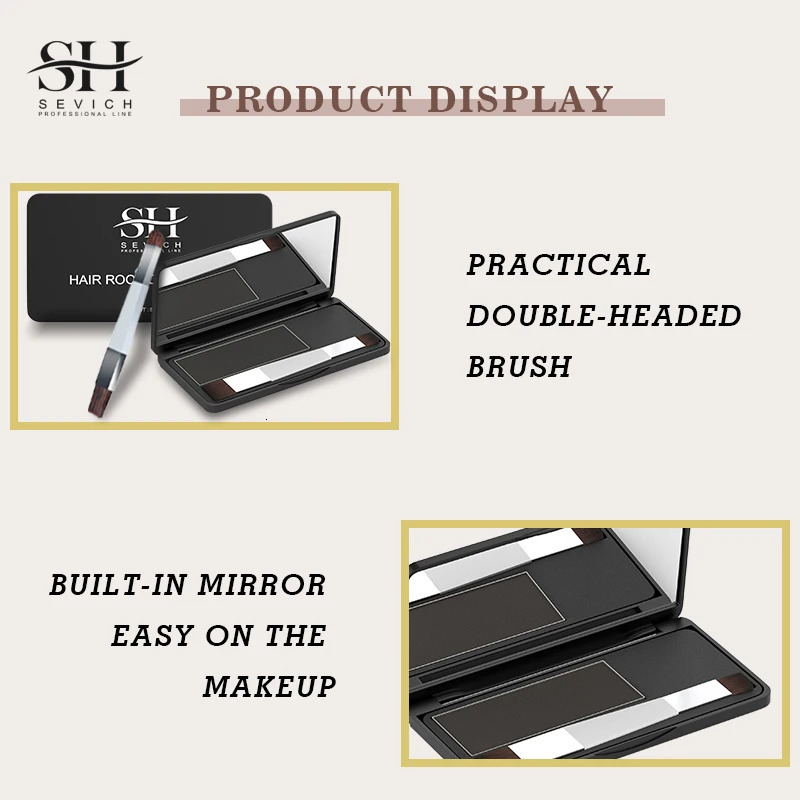 SEVICH Waterproof Hair Line Powder 8g Edge Control Hair Root Cover Up Repair Hair Line Shadow Makeup Unisex Instantly 4 Color 250717