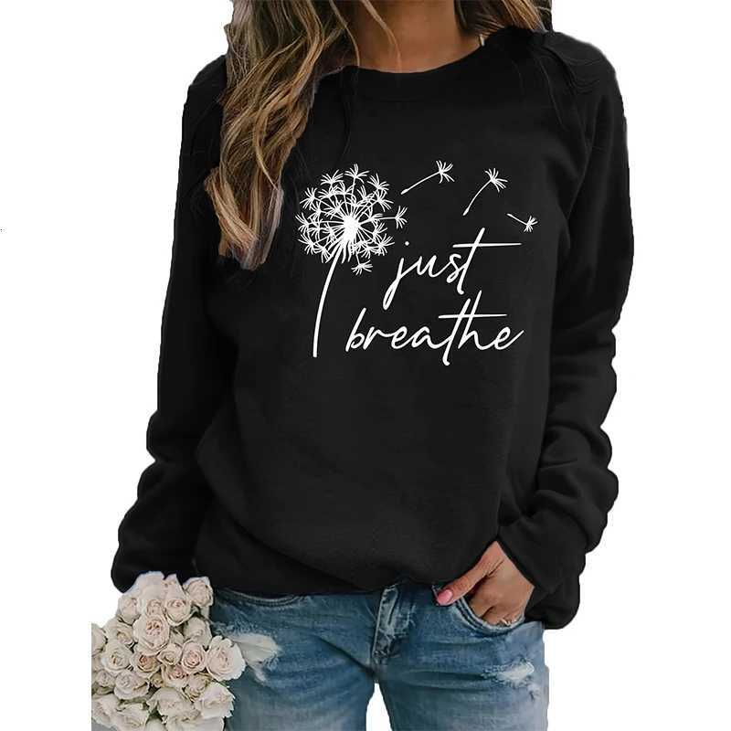 Autumn Winter Dandelion Slogan Sweatshirts 3D Print Women Crew Neck Hoodies Casual Long Sleeve Y2k Pullovers Top Fe Clothing XJ250717