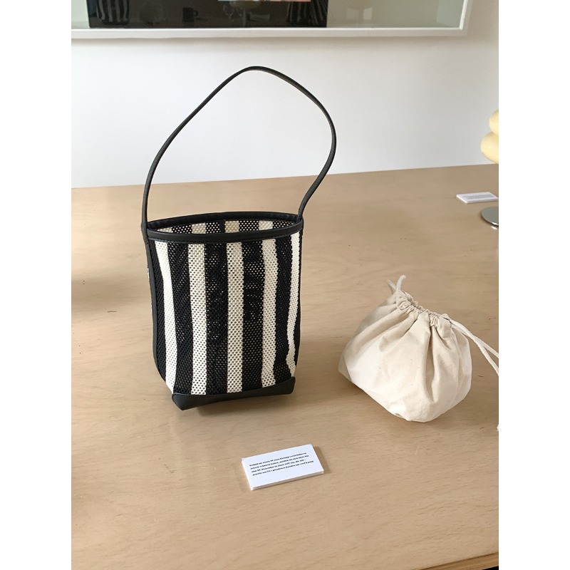 Womens Shoulder Backpack with Contrasting Stripe Pattern - Roomy Capacity