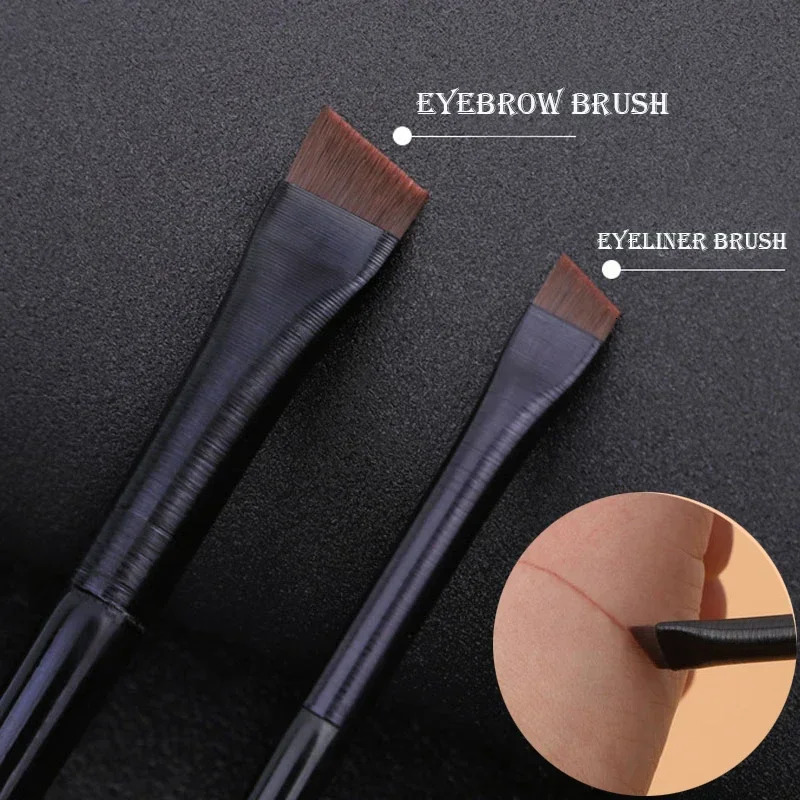 Brush Eyebrow Eyeliner Professional Small Angled Brow Contour Fine Makeup Tools 250714
