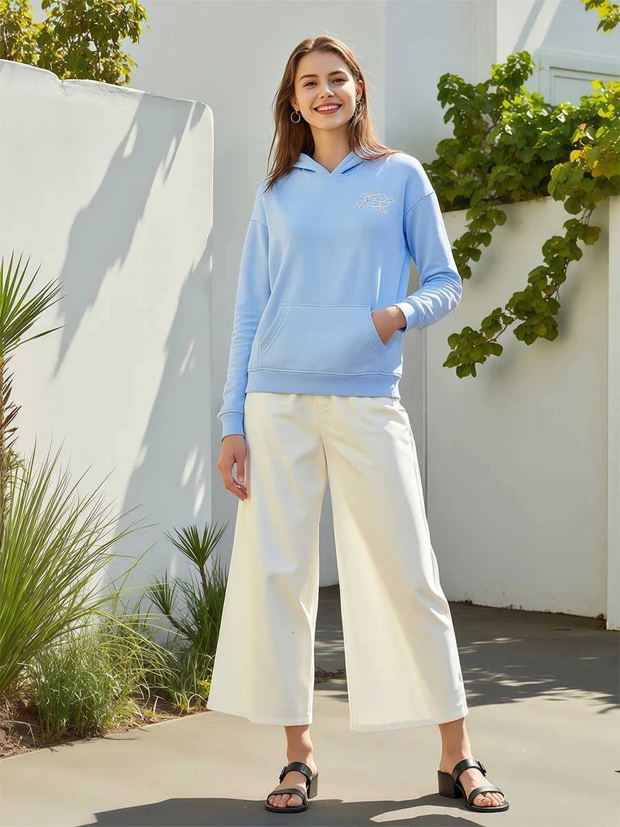 Womens Ocean-Inspired Hoodies with Sea Creature Print Long Sleeve Oversized Sweatshirts for Casual Streetwear Fashion XJ250717