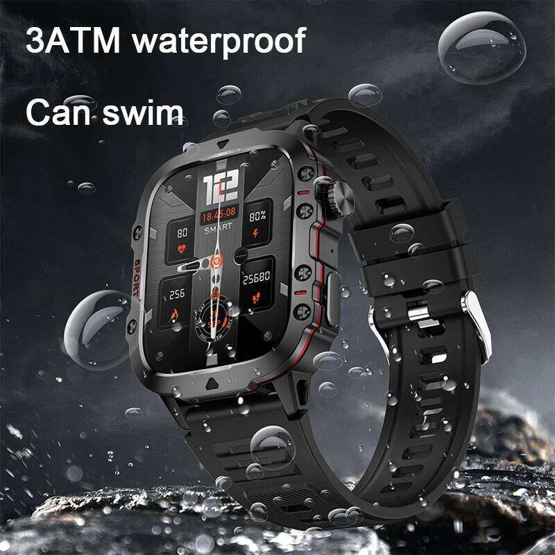 2025 New For Military Smart Watch Men IP68 5ATM Outdoor Sports Fiess Tracker Health Monitor 1.96" BT Call Smartwatch free shipping