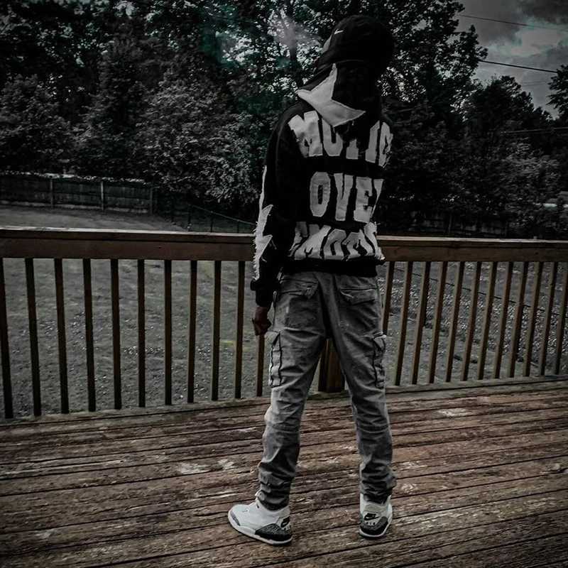 Mens Clothing Streetwear Patchwork Graphic Letter Hoodies Y2k Top Oversized Zip Up Hoodies Harajuku Sweatshirt Goth Mens Clothing X250718