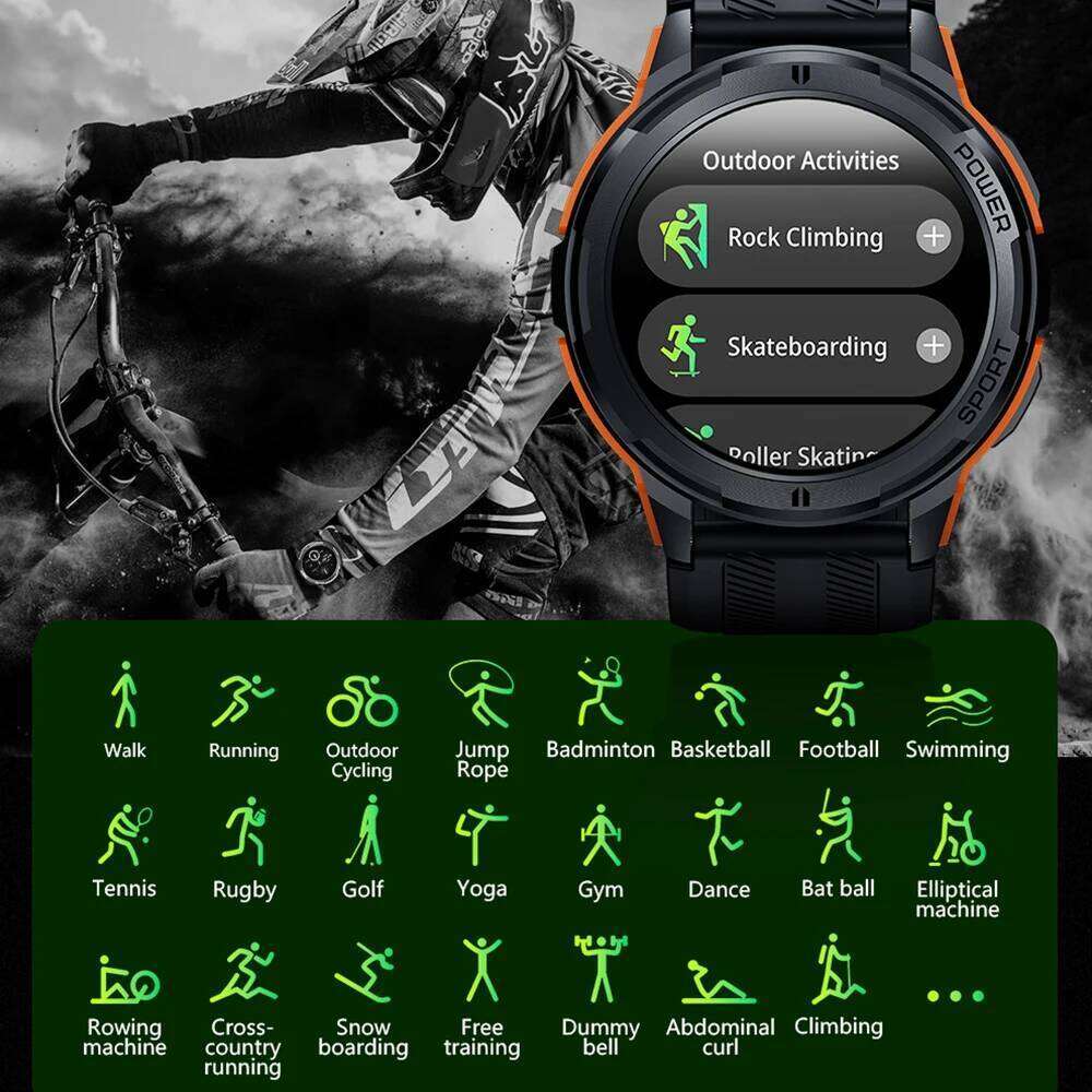 C25 Smart Watches For Men AMOLED Screen 1.43" 1ATM Waterproof Heart Rate Monitor Sports Smartwatch Blue Tooth Call Women Fiess free shipping