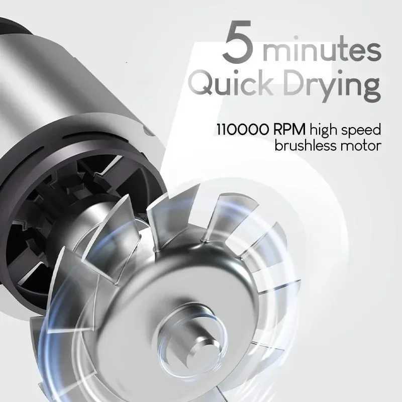 Tideway High-speed Hair Dryer Titanium Edition Blow Dryer Brushless Motor Ionic Technology 4 Temperature Settings Thermo W250718