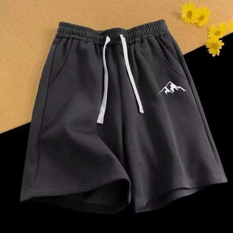 8XL Oversized Shorts Mens Casual Shorts Chinese Style Minimalist Mountain Range Print Shorts Couple Basketball Short Pants W250718
