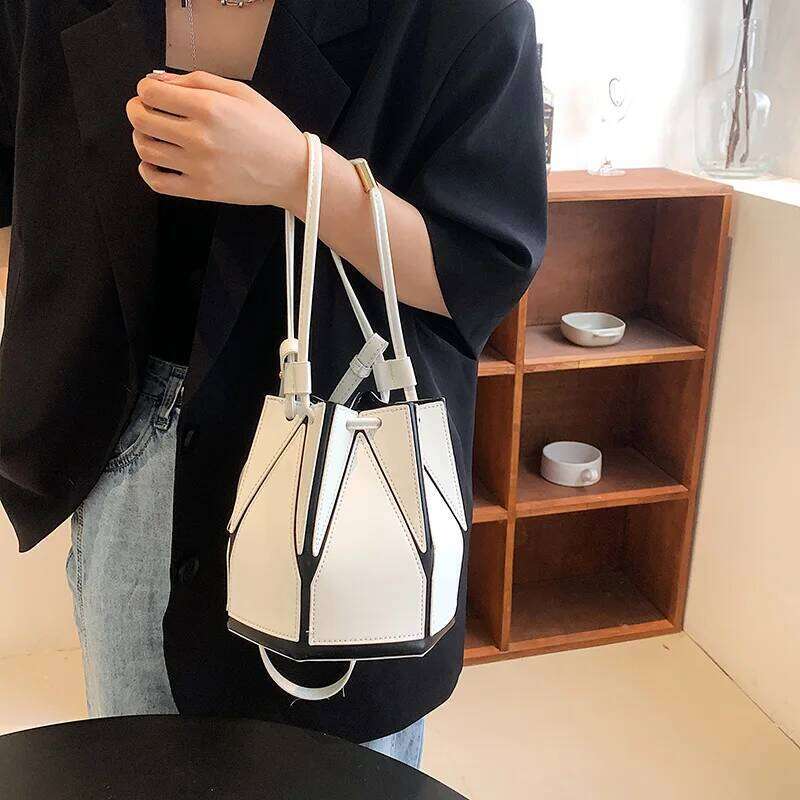 Designer Bag Brand Folding Bucket For Women High Quality Shoulder Fashion Purse And Handbag Designer Geometric Crossbody Bag Satchel