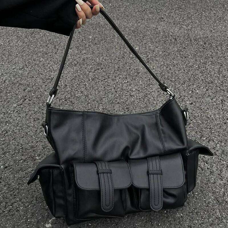 Women Tote New Design Individuality Large Capacity Vintage PU Crossbody Shoulder Bags Fashionable large capacity