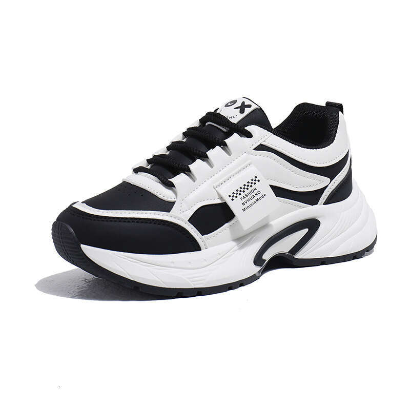 Trendy Plus Size Dad for Women 2024 Autumn Free shipping New Women's Student Sneakers Height Increasing Casual Shoes 6336