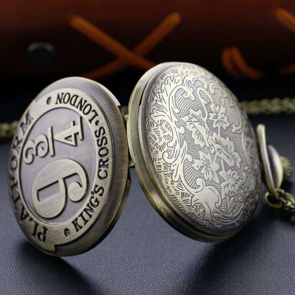 free shipping Bronze Mysterious Number Puzzle Men's and Women's Pendant Quartz Pocket Watch Retro Fashion Necklace Student's Best Gi