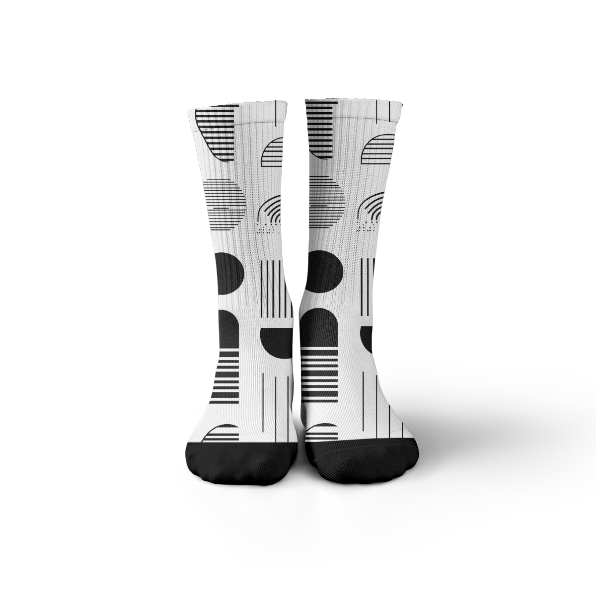 Minimalist Geo tube unisex Socks: Trendy Modern Vibes C060 socks