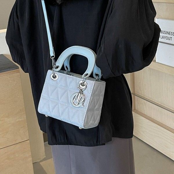 Designer Bag Canvas Ladies Handbag Simplicity Black Rhombus Travel Daily Spacious Woman S Shoulder Tote gift