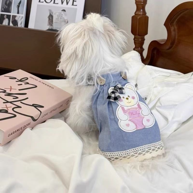 T753 Pet traction clothes for dogs Teddy Bear traction suit spring and summer