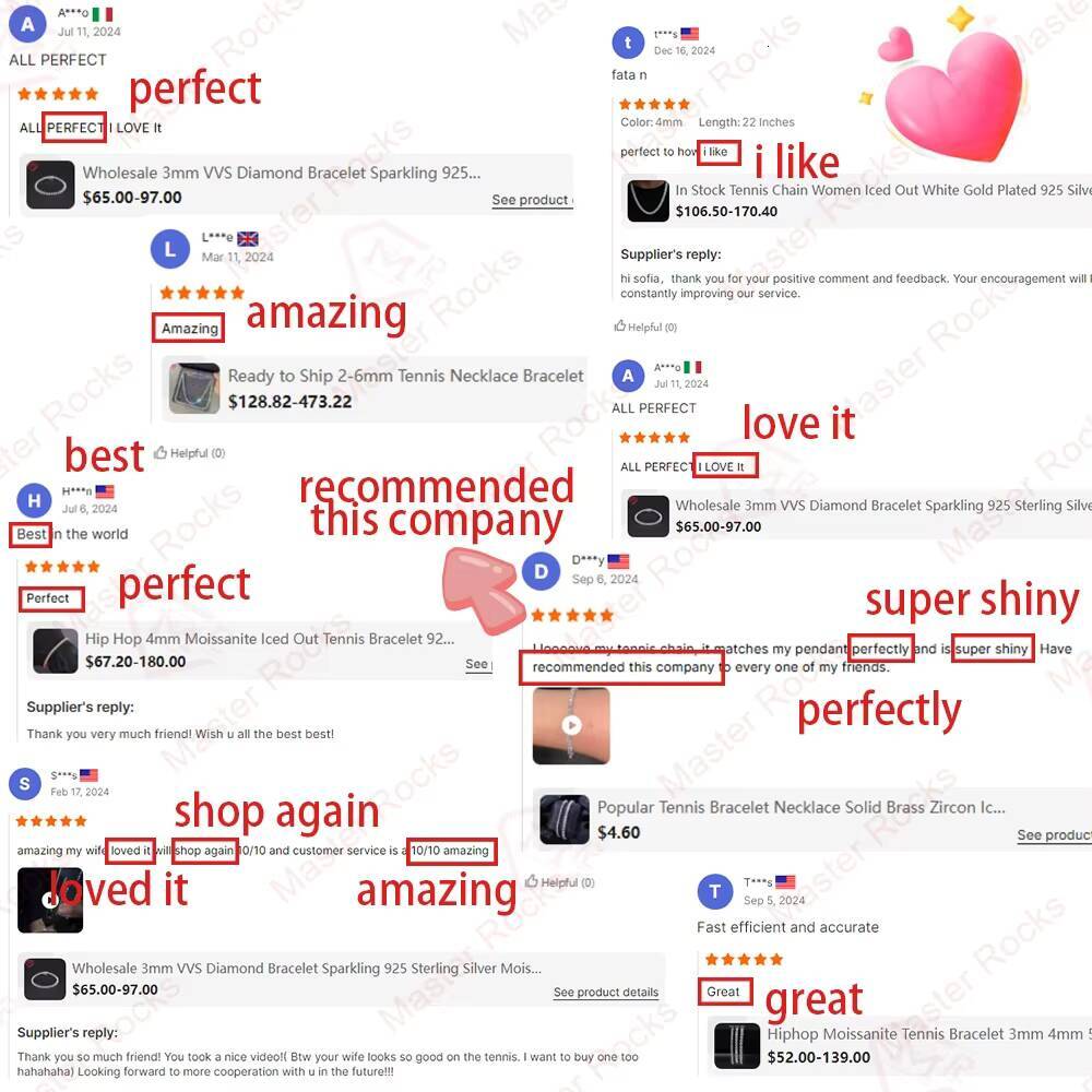 Gra Certification Cluster Tennis Chain Bracelet 925 Silver Vvs Iced Out Moissanite Tennis Chain