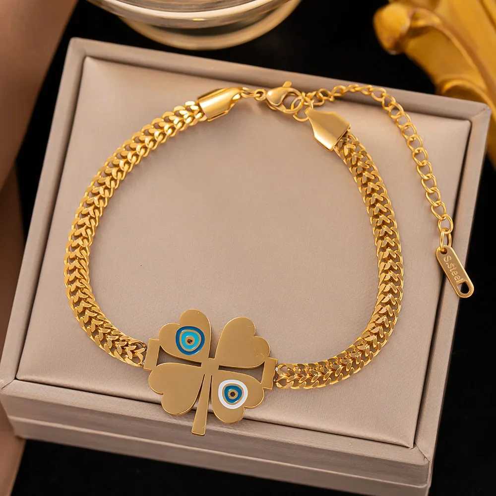 2024 Trendy Creative Personality Gold Color Stainless Steel World Tree Bracelet for Women Luxury Inlay Crystal Bangle Jewelry X250718