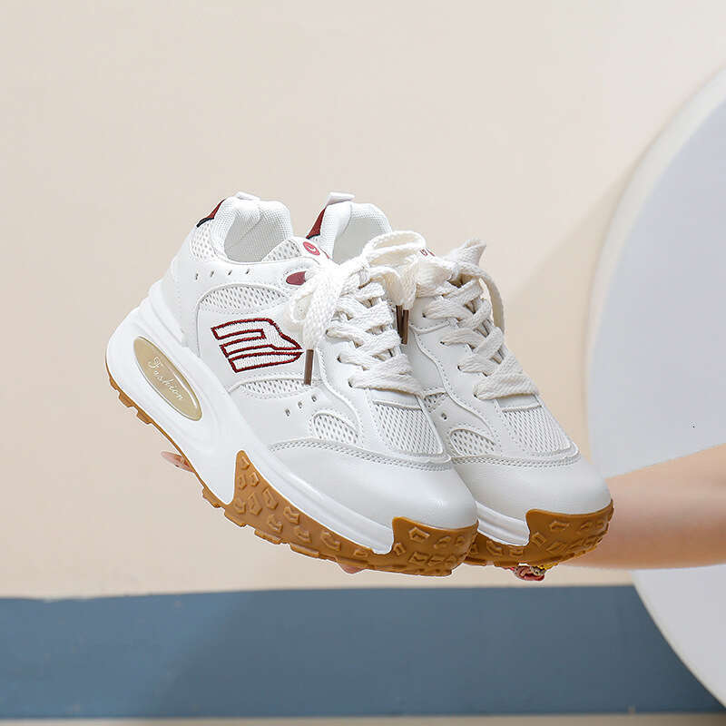 Free shipping 25 Spring New Thick-Soled Dad for Women Korean Version Breathable Wear-Resistant Fashion Casual Shoes Student Sneakers 6213