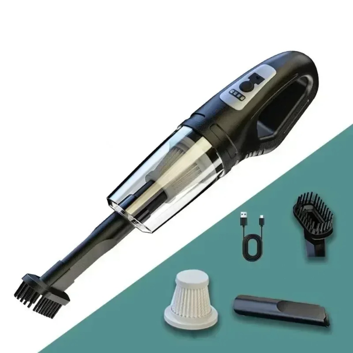 120W Wireless Car Utor28 Cleaner Rechargeable Via USB Powerful Suction Portable Handheld Vacuum For Auto Home Office Pet Hair Cleaning Accessories