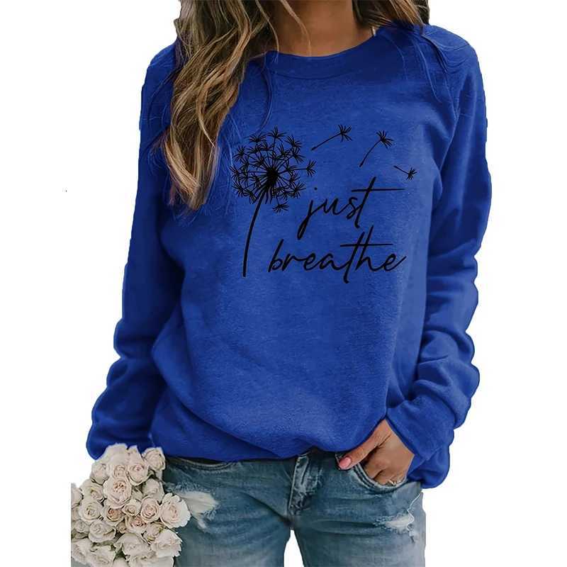Autumn Winter Dandelion Slogan Sweatshirts 3D Print Women Crew Neck Hoodies Casual Long Sleeve Y2k Pullovers Top Fe Clothing XJ250717