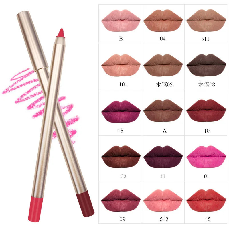 Private Label Make up Wholesale Lip Liner High Quality Custom Make Your Own Gold Makeup Lipliner Waterproof 250716