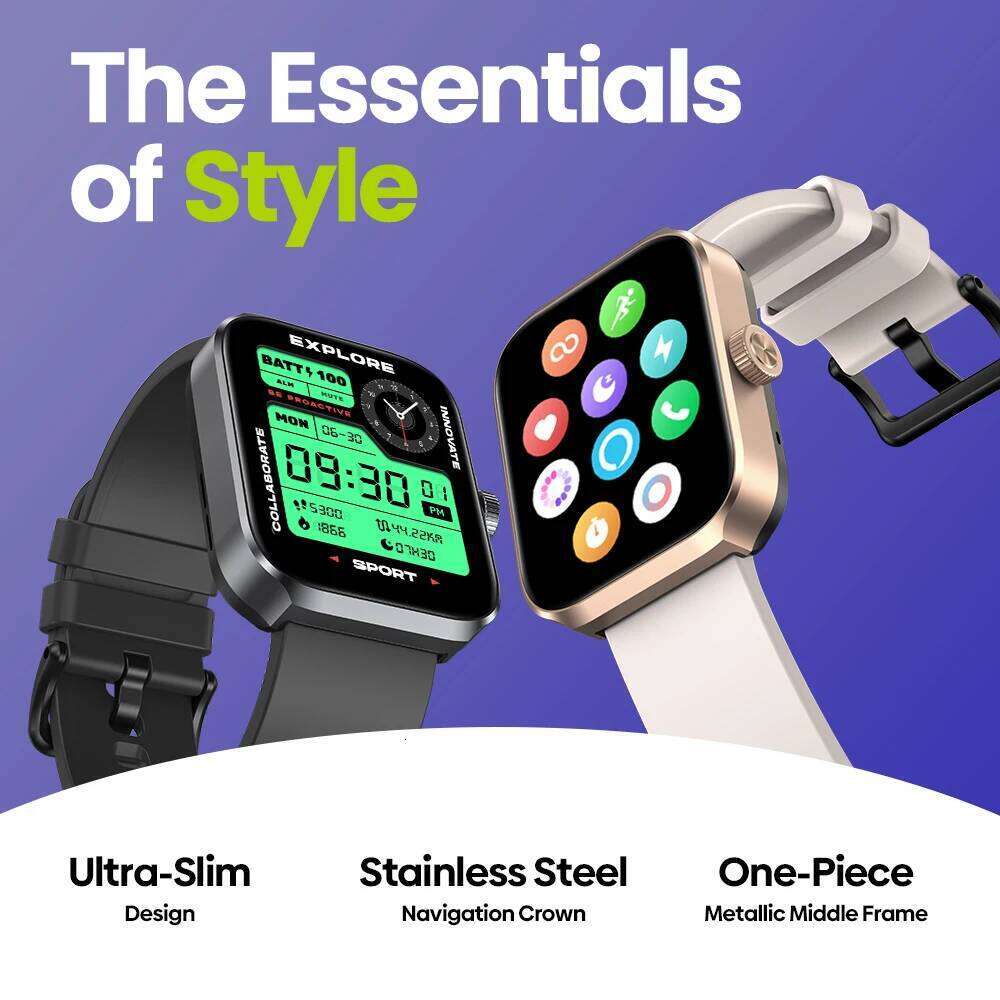 New Zeblaze Beyond 3 Plus GPS Smart Watch 1.78'' AMOLED Display Built-in Alexa Make/Receive Phone Calls 3ATM Smartwatch free shipping