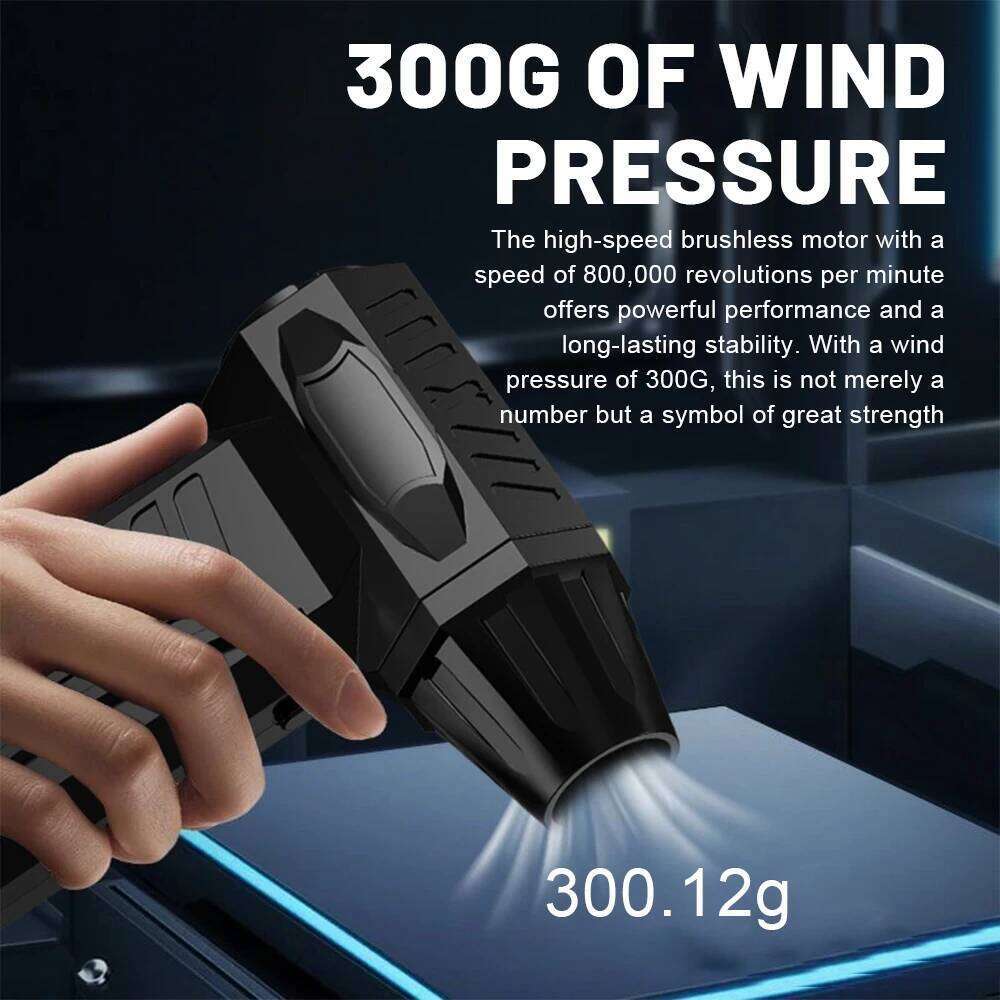 Turbo Cordless Electric Air Duster Rechargeable Multipurpose Jet Fan 500000Rpm For Keyboard Computer Car And Home Cleaning