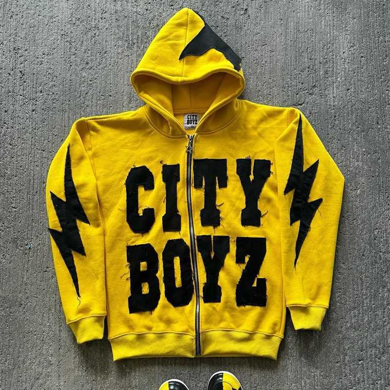 Mens Clothing Streetwear Patchwork Graphic Letter Hoodies Y2k Top Oversized Zip Up Hoodies Harajuku Sweatshirt Goth Mens Clothing X250718