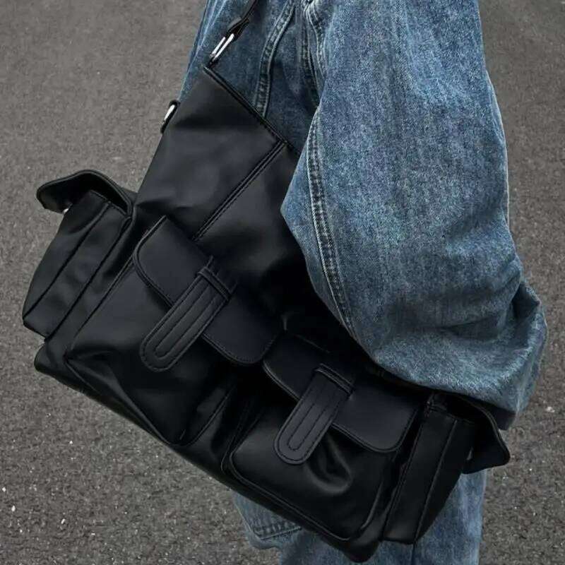 Women Tote New Design Individuality Large Capacity Vintage PU Crossbody Shoulder Bags Fashionable large capacity