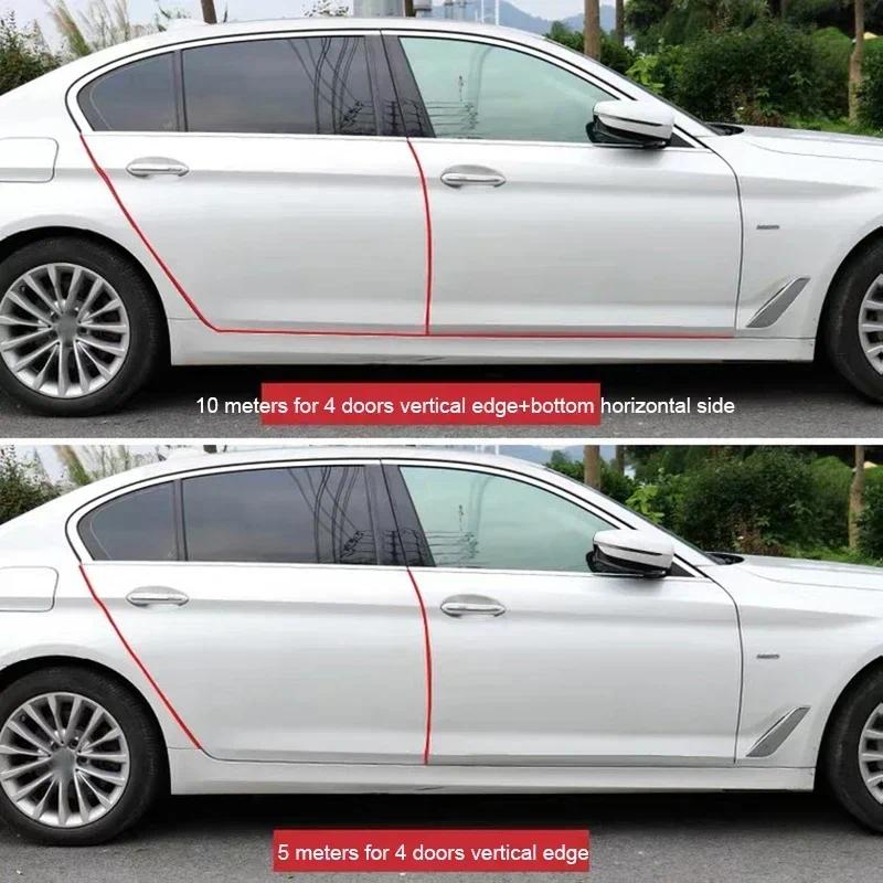 Car door protector 5M, car door anti-collision strip, universal strip, scratch rubber protection strip, car protection strip