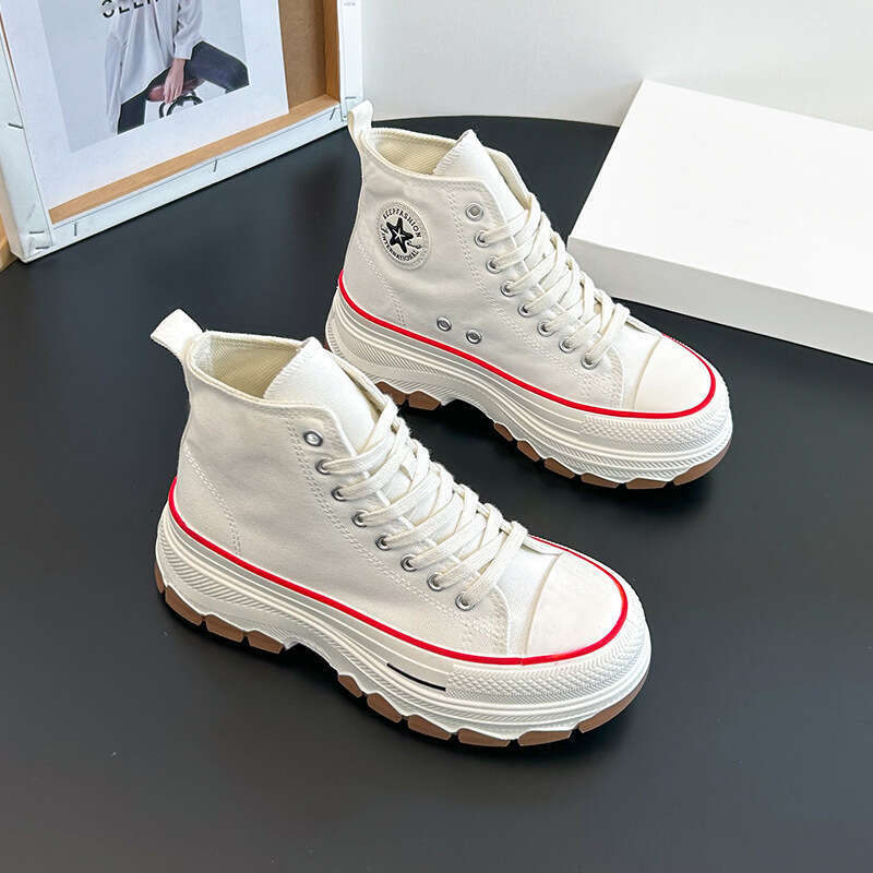 Free shipping Canvas Shoes for Women, Internet Celebrity Style, Free shipping High-Top Free shipping Casual Women's 2024 Spring New Student Cloth