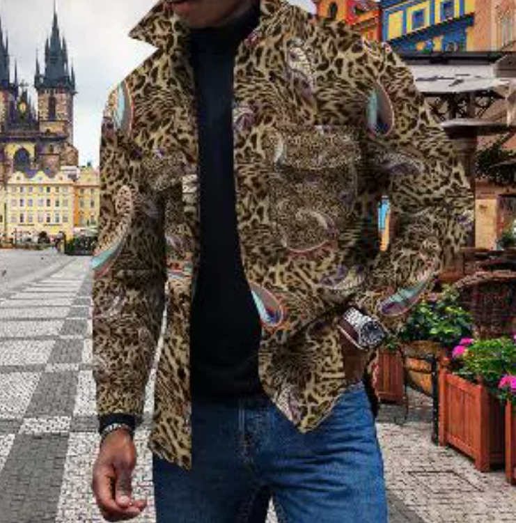 Men's Jackets Shirts Coat Patchwork Flap Pocket Button Up Thick Warm Jacket Standard-fit Plaid Checkered Fashion Cotton Casual Shirt