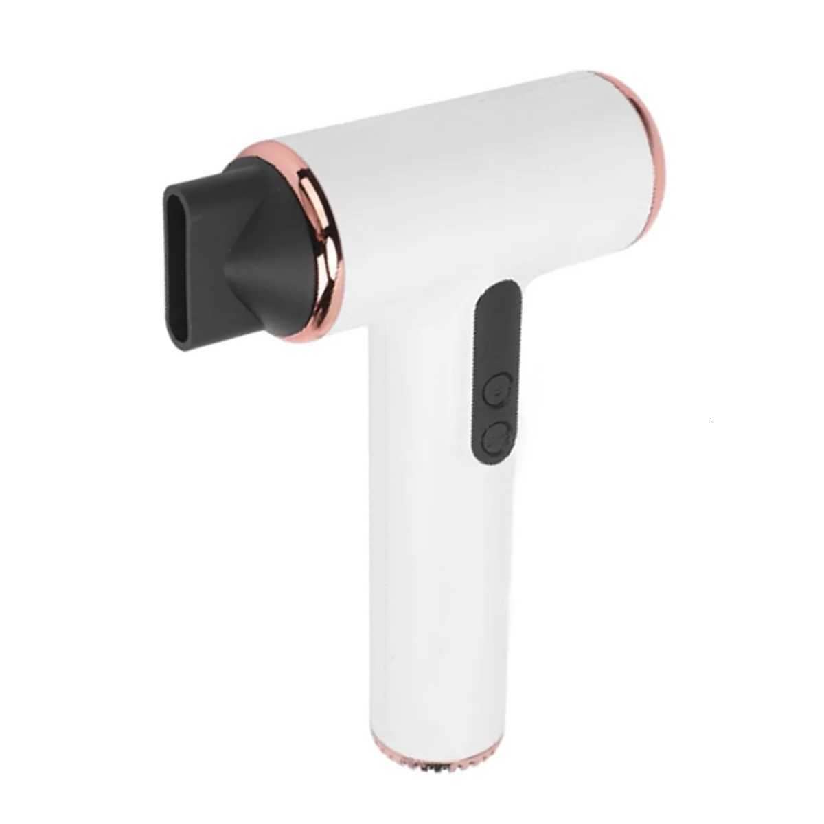 13I Cordless Hair Dryer with 3 Speeds and 3 Temperatures USB Rechargeable Portable Small Blow Dryer with Digital Screen for Dorm and Camping W250718