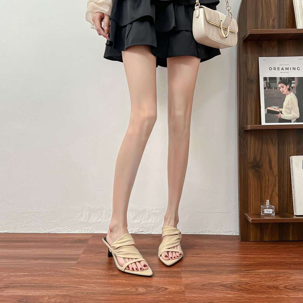 Summer High Heel Sandals for Women, Comfortable Pointed Toe Women's Shoes, 2025 New Niche Strap Sandals, Everyday Versatile