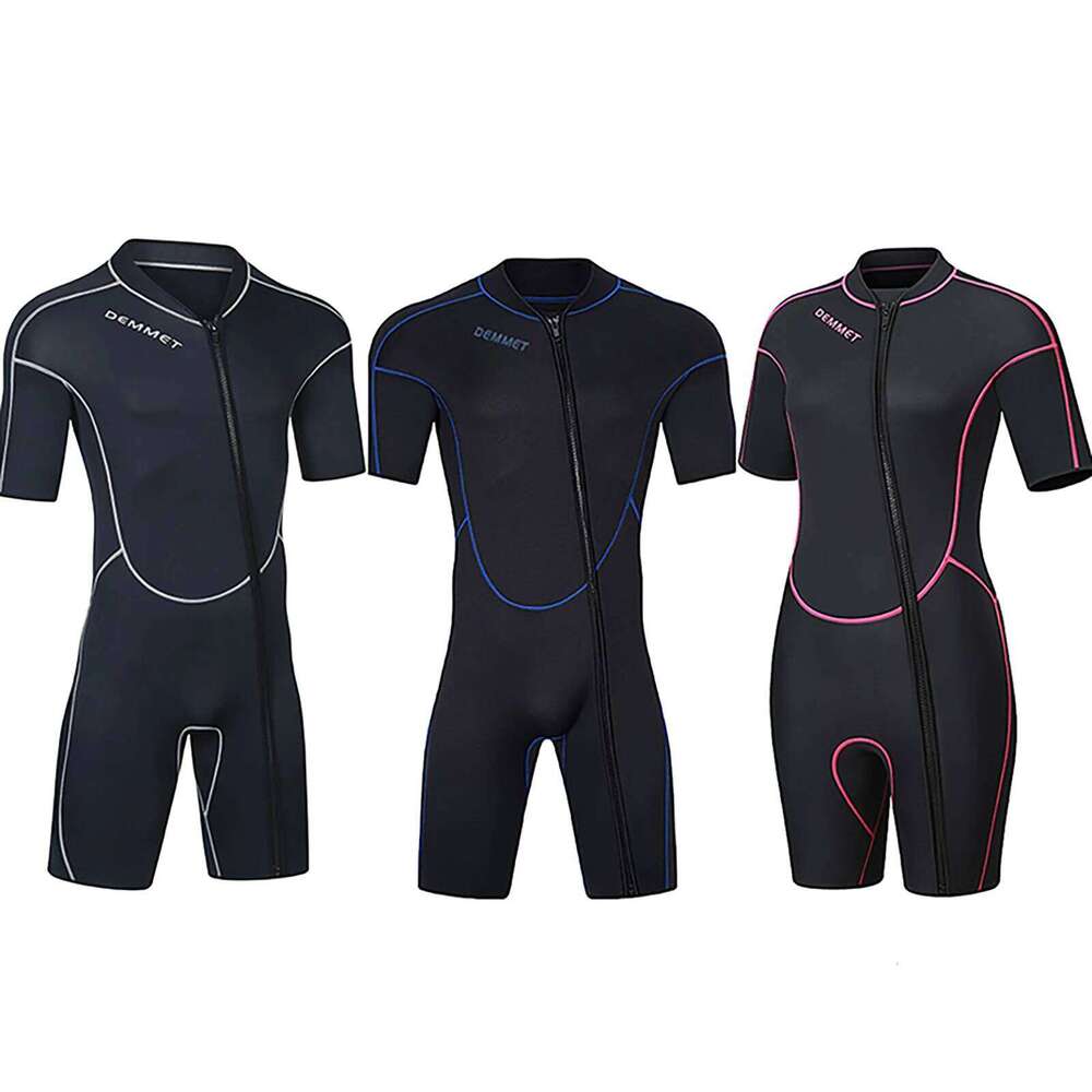 Scuba wetsuits 1.5MM One-piece neoprene Men Women Full Body Wetsuit Sunscreen White Warm Swimsuit Swimming Surfing Snorkeling