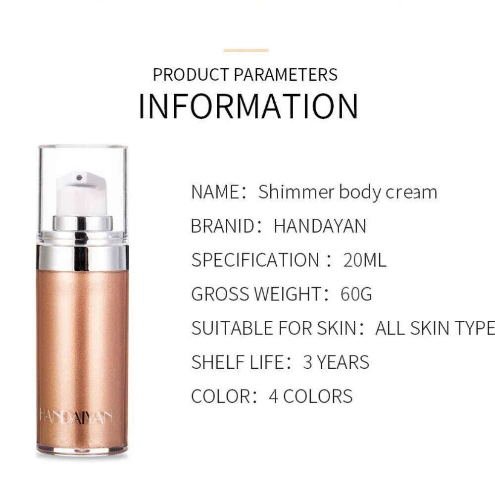 Makeup Smooth Shine Shimmer Glitter Highlighter Liquid Cream Foundation Long Lasting Body Cosmetics X250718