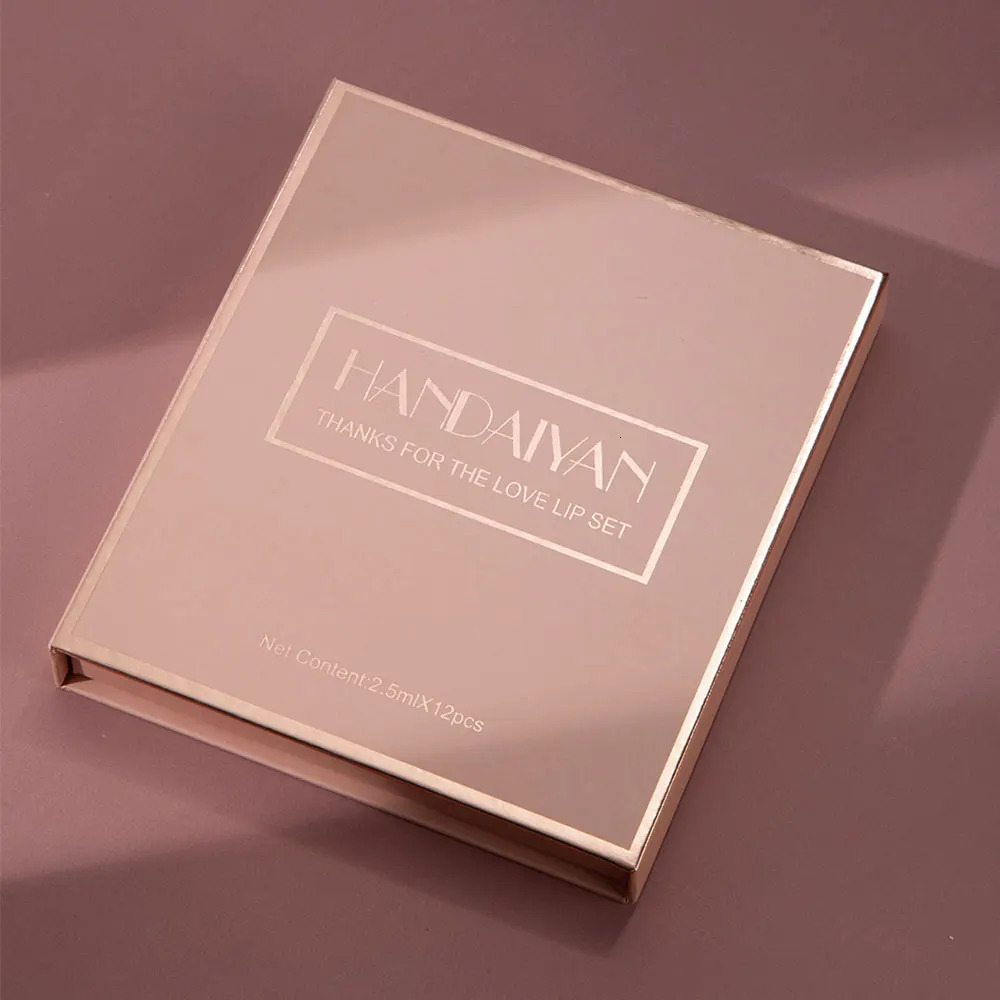 12 Color Matte Liquid Lipstick Kit Non Stick Cup Waterproof Lip Gloss Long Lasting Korean Cosmetics Makeup For Women 250716