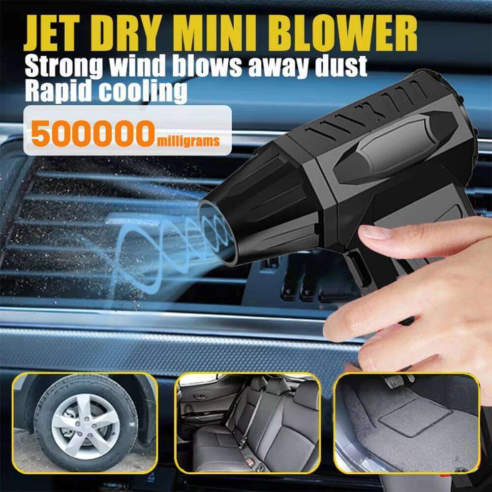Turbo Cordless Electric Air Duster Rechargeable Multipurpose Jet Fan 500000Rpm For Keyboard Computer Car And Home Cleaning