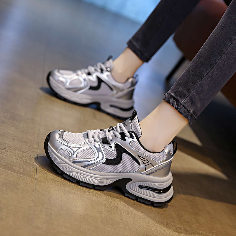 Free shipping 2025 Spring New Thick-Soled Free shipping Dad Shoes for Women, Ins Korean Version, Breathable Versatile Free shipping Casual Sneakers, S