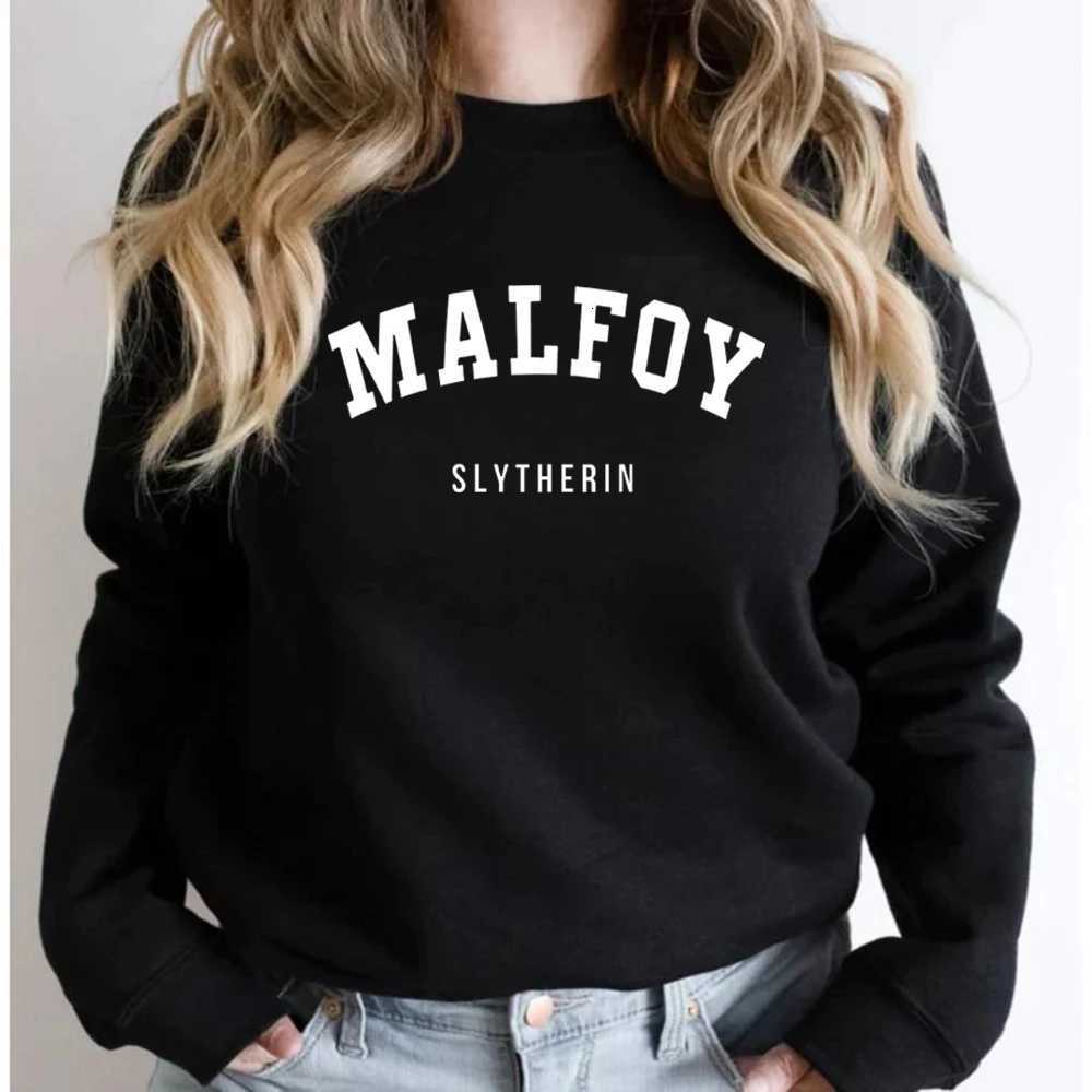 Malfoy Stylish Simple Letter Sweatshirt For Women All-Match New Sportswear Casual Street Hoodie Crewneck Fashion Clothing XJ250717